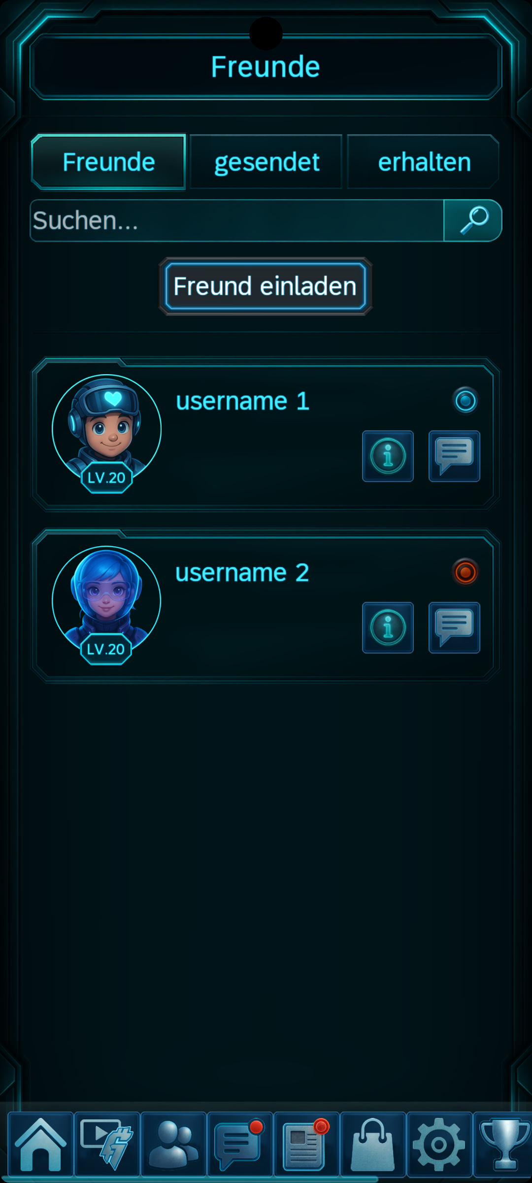 Schau dir alle Freunde an