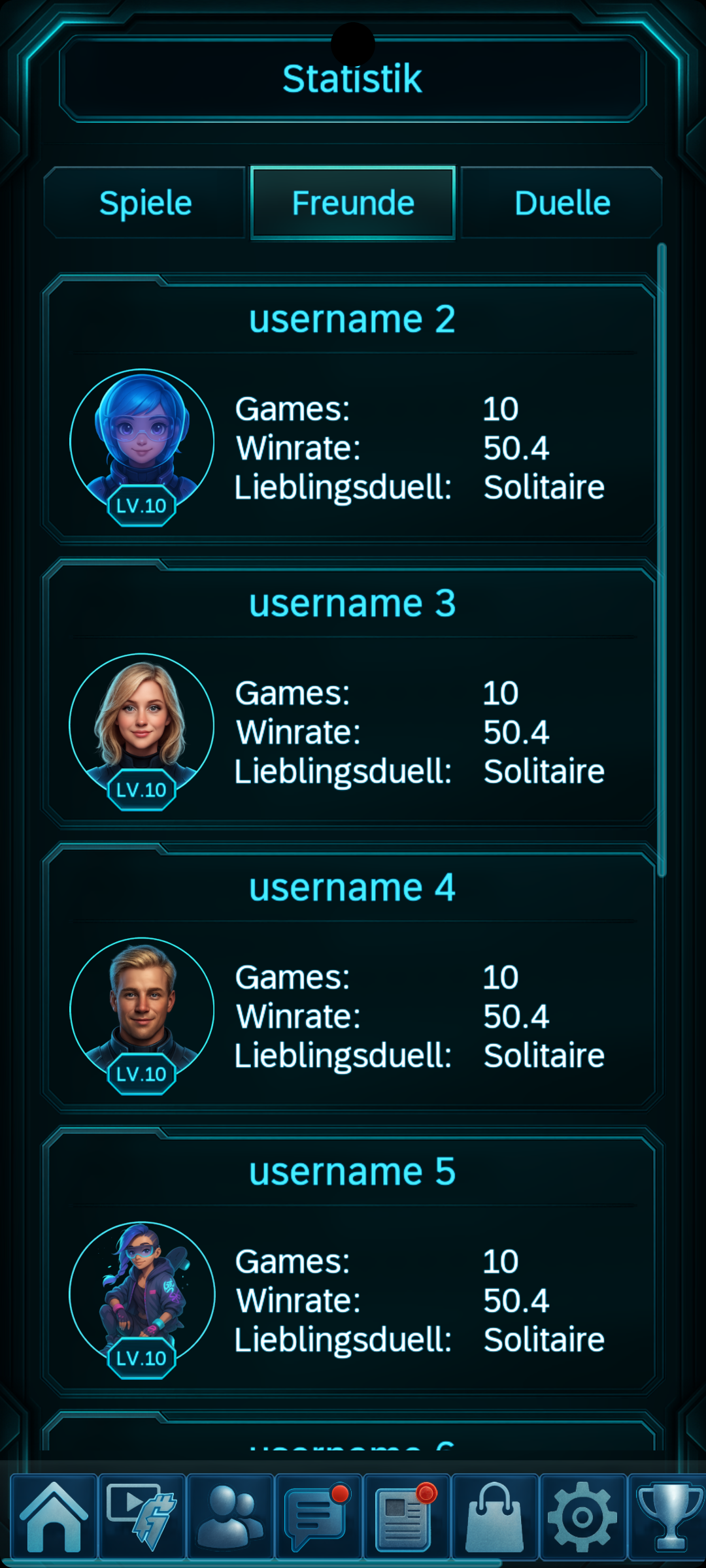 Vergleiche dich mit deinen Freunden